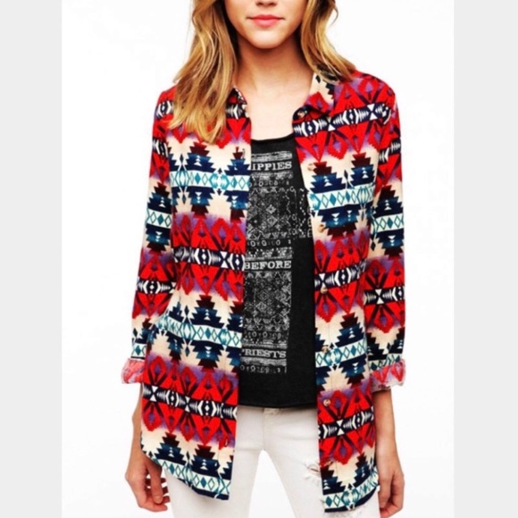 Urban Outfitters Tops - UO BDG Southwestern Flannel Button Down Shirt